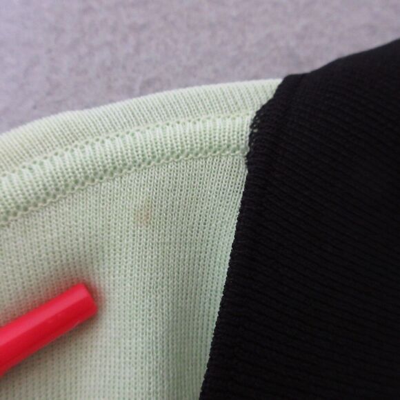 Exclusively Misook Sweater Cardigan Women Plus‎ 3X Green Black Open Front Career - Picture 12 of 15